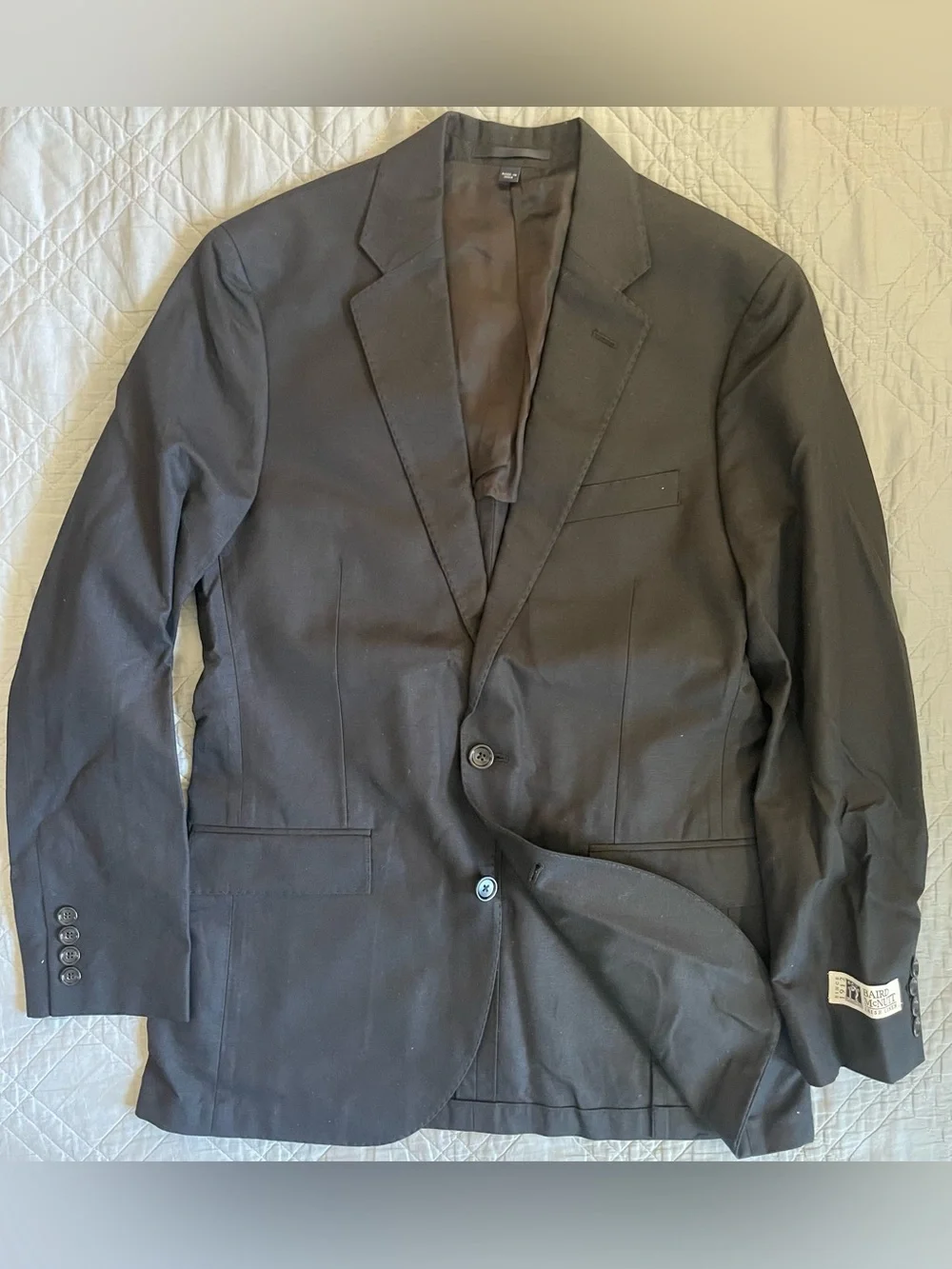 J. CREW Ludlow Slim-fit suit jacket in Baird McNutt Irish cotton-linen 38 R $328